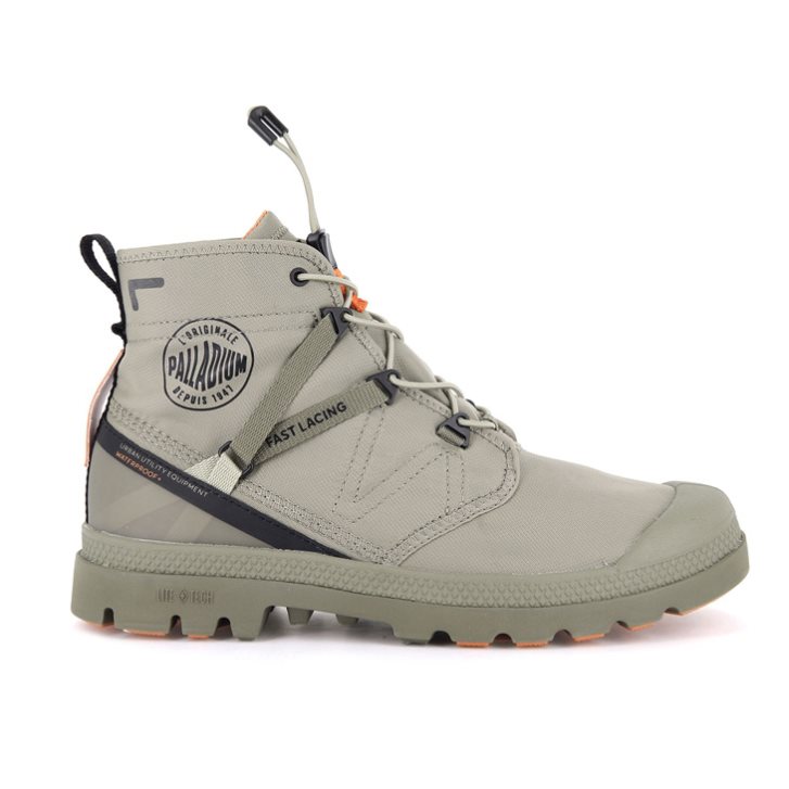 Palladium Pampa Travel Lite+ Waterdichte Laarzen Heren Olijfgroen | NL 63XWETI